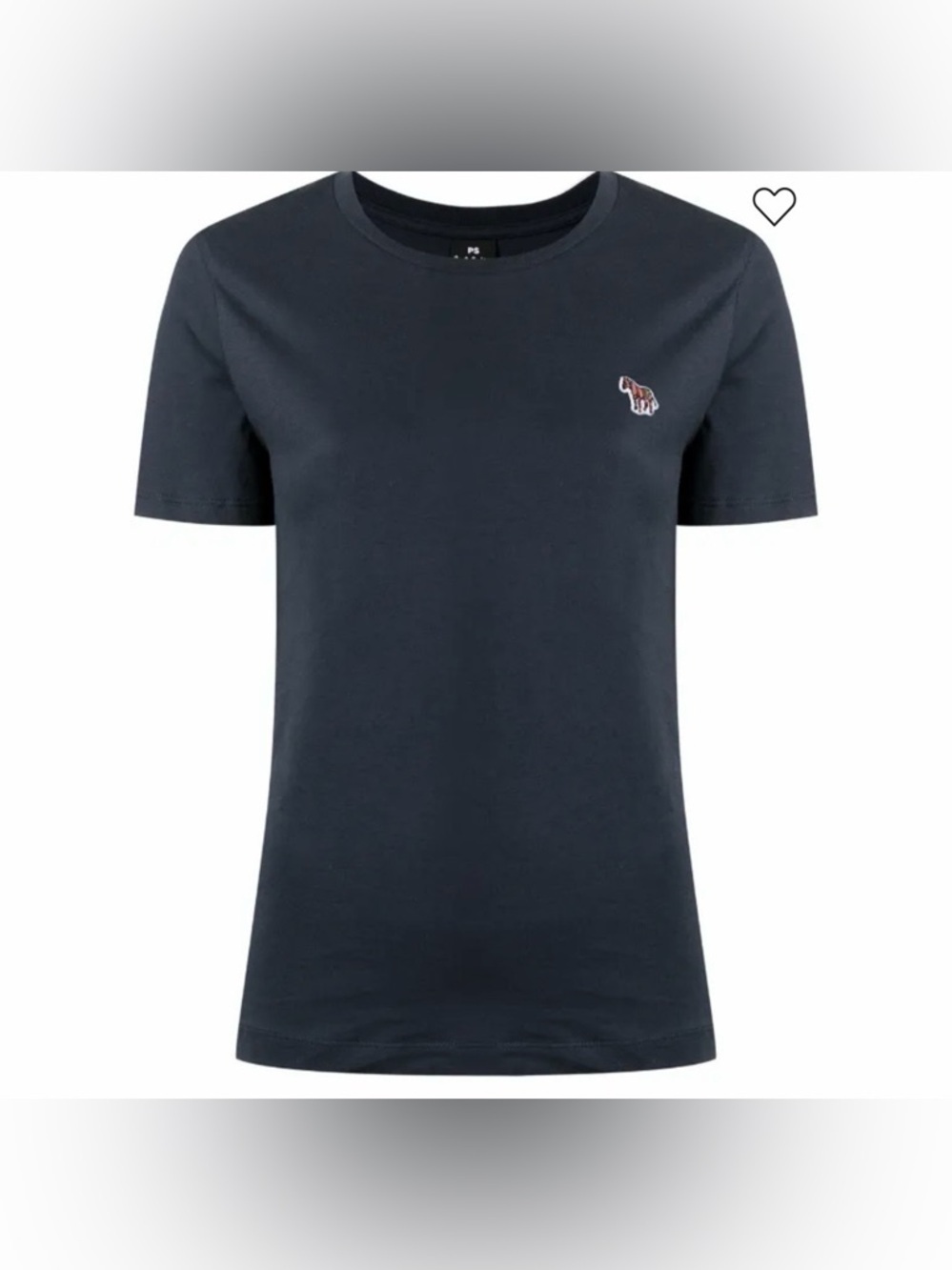 PS Paul Smith zebra-motif Navy Blue cotton T-shirt Size XL